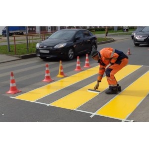 Термопластик для разметки дорог«Лидер» желтый со стеклошариками
