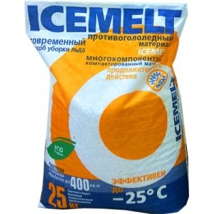 Противогололедный реагент ICEMELT ХКНМ. Айсмелт ХКНМ /меш. 25 кг/ -25°С